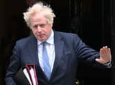 Boris Johnson departs 10 Downing Street for PMQs on 25 May as the Sue Gray Report into ‘Partygate’ is made public (Photo: Leon Neal/Getty Images)