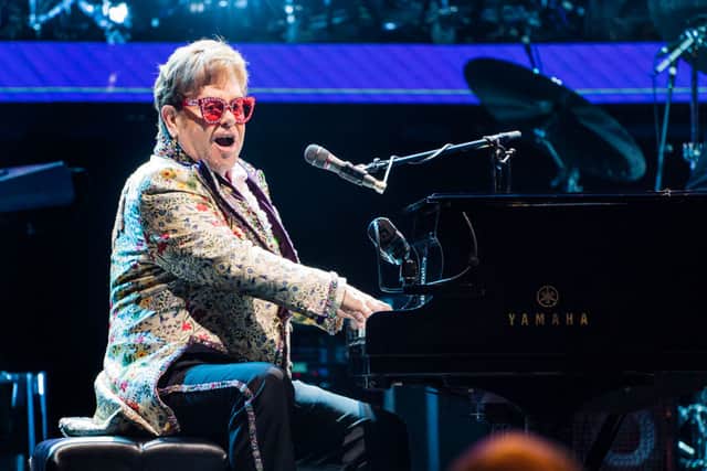 Elton paid tribute to the Queen during his Farewell tour (Pic:Getty) 