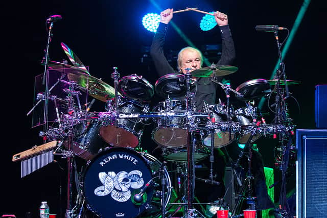 Alan White from Yes performs at Radio City Music Hall on July 9, 2014 in New York City.  (Photo by Dave Kotinsky/Getty Images)