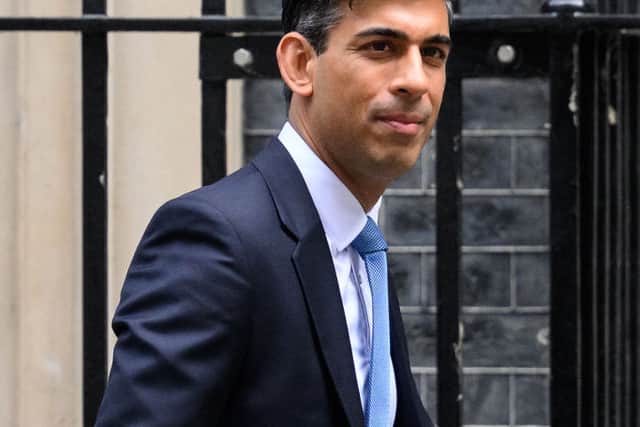 British Chancellor Rishi Sunak leaves number 11, Downing Street on May 26, 2022 in London, England (Photo by Leon Neal/Getty Images)