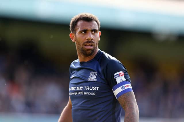 Anton Ferdinand of Southend United in action during the Sky Bet League One match between Southend United and Northampton Town at Roots Hall on September 16, 2017 in Southend, England (Photo by Pete Norton/Getty Images)