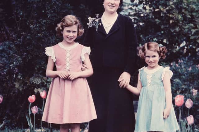 The Queen poses with her mother, the Queen Mother and sister Princess Margaret in 1936 (Pic: Getty Images)