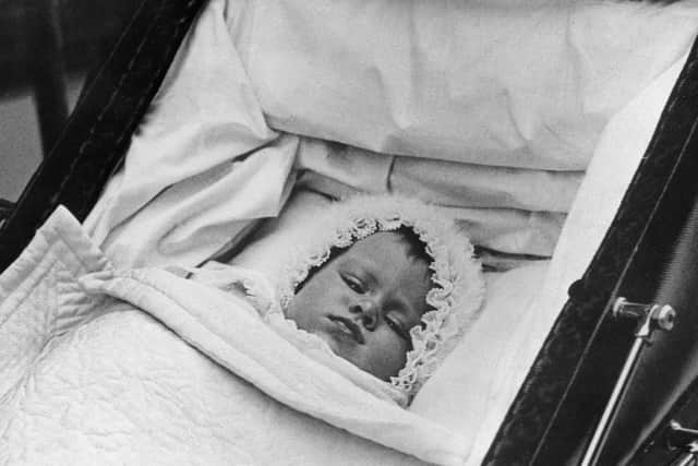 Queen Elizabeth as a baby on her first outing 9 October, 1926 (Pic: INP/AFP via Getty Images)