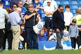 Todd Boehly at Chelsea’s game against Watford. He has been confirmed as the new owner of the club along with fellow investors