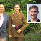 Ben (right) next to Chris (left) had previously attended a military boarding college and his studies were being sponsored by the British Army. 