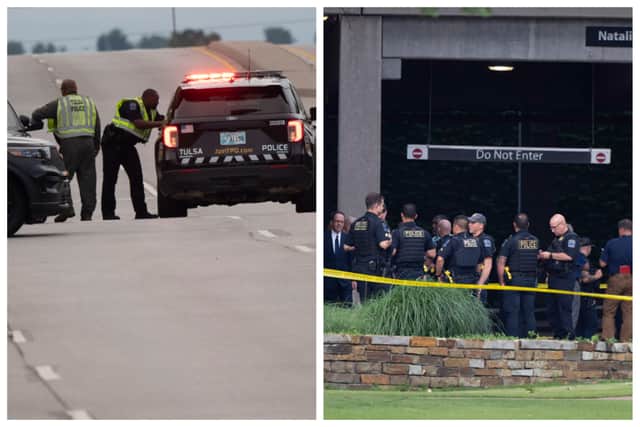 A gunman shot and killed four people at a medical centre in Tulsa. The shooter died at the scene.