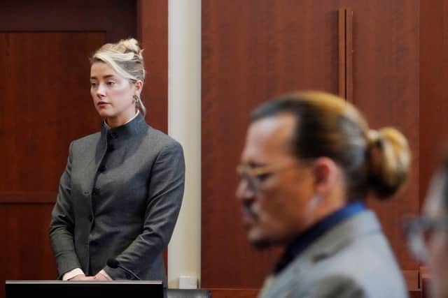 Johnny Depp and Amber Heard had to face each other in the courtroom multiple times throughout the trial (image: AFP/Getty Images)