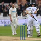 Root and Foakes celebrate England’s Test victory on Sunday at Lord’s 
