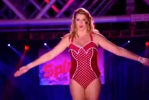Penny Mordaunt appeared on the ITV reality show Splash! in 2014 (Photo: ITV)
