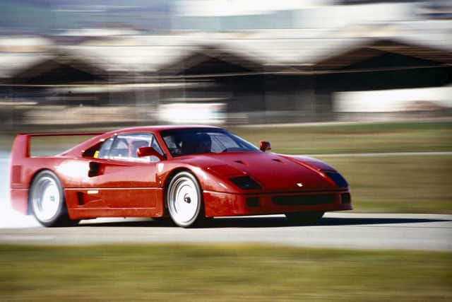 The Ferrari F40 was the first production car to exceed 200mph