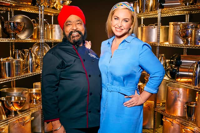 Tony Singh MBE and Josie Gibson