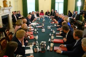 Boris Johnson meets with his cabinet a day after winning a confidence vote on 6 June (Pic: Getty Images)