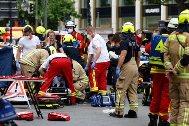 At least 8 people have been injured after a vehicle drove into pedestrians in Berlin (Photo: Getty Images)
