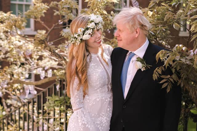 Carrie Symonds and Boris Johnson have two children together (Pic: Downing Street via Getty Images)