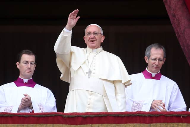 Pope Francis on Christmas Day 2013 (Pic: Getty Images)