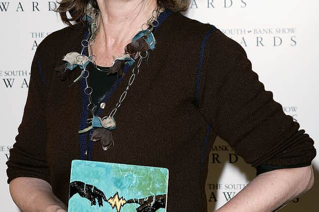 Artist Paula Rego poses with the award for Visual Arts at the South Bank Show Awards at The Savoy on January 27, 2005 in London (Photo by Claire Greenway/Getty Images) 
