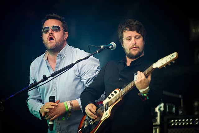 Guy Garvey of Elbow performs live on the Pyramid stage during the Glastonbury Festival at Worthy Farm, Pilton on June 25, 2011 in Glastonbury, England (Photo by Ian Gavan/Getty Images)