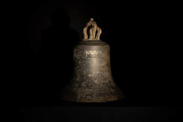 A bell from the HMS Gloucester (University of East Anglia)