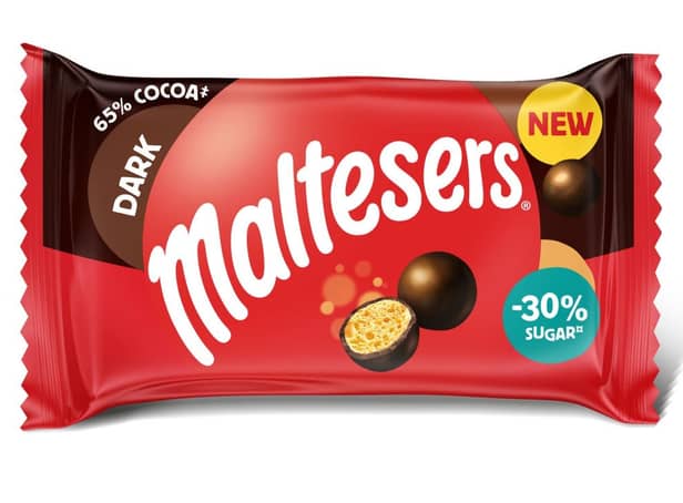 <p>A dark chocolate version of Maltesers will launch later this month (Photo: Mars Wrigley)</p>