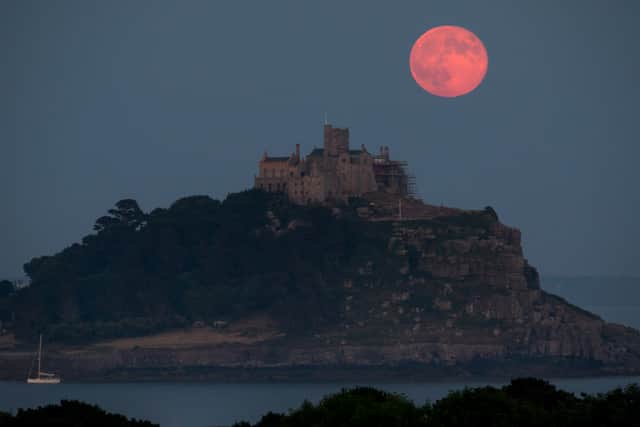 The strawberry moon appears in the UK every June.