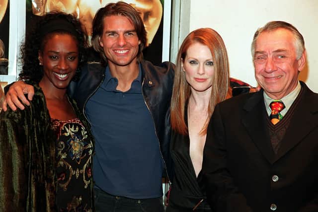 Philip Baker Hall (right) with the cast of Magnolia