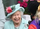 Queen Elizabeth II at Royal Ascot 2021.