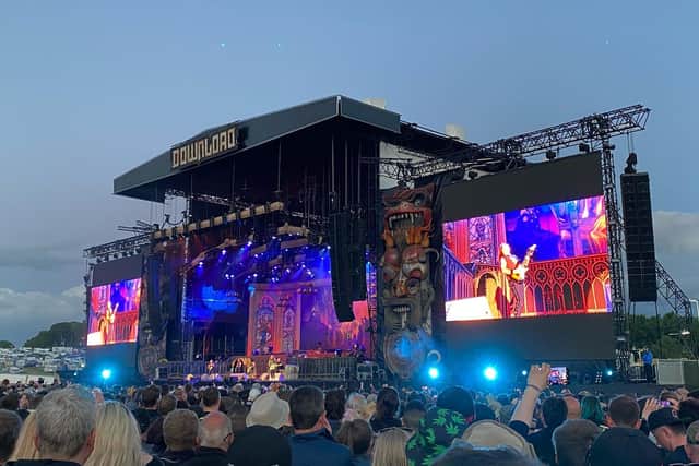 Iron Maiden headlined on the Main Stage of Download 2022