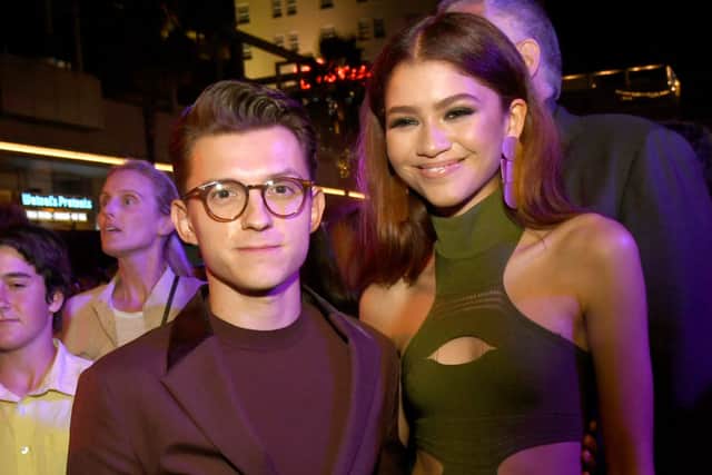 Tom Holland and Zendaya pose at the after party for the premiere of Sony Pictures’ “Spider-Man: Far From Home” on June 26, 2019 in Hollywood, California. (Photo by Kevin Winter/Getty Images)