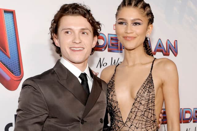 Tom Holland and Zendaya attend Sony Pictures’ “Spider-Man: No Way Home” Los Angeles Premiere on December 13, 2021 in Los Angeles, California. (Photo by Amy Sussman/Getty Images)