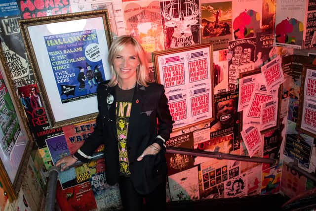 Jo Whiley poses at iconic grassroots live music venue The Lexington in 2021 (Pic: Getty Images for The National Lottery)