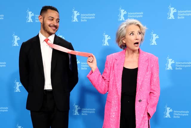 Actress Emma Thompson and actor Daryl McCormack pose during the 72nd Berlinale International Film Festival, Berlin (Pic: Getty Images)