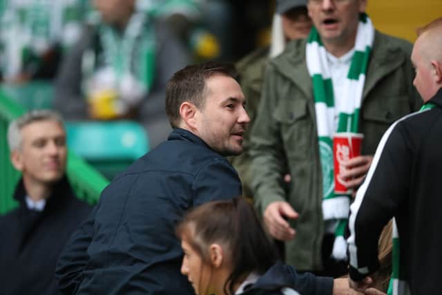 Martin Compston of Line of Duty is seen during the Scottish Premier league match between Celtic and Hearts at Celtic Park on May 19, 2019 in Glasgow, Scotland. (Photo by Ian MacNicol/Getty Images)