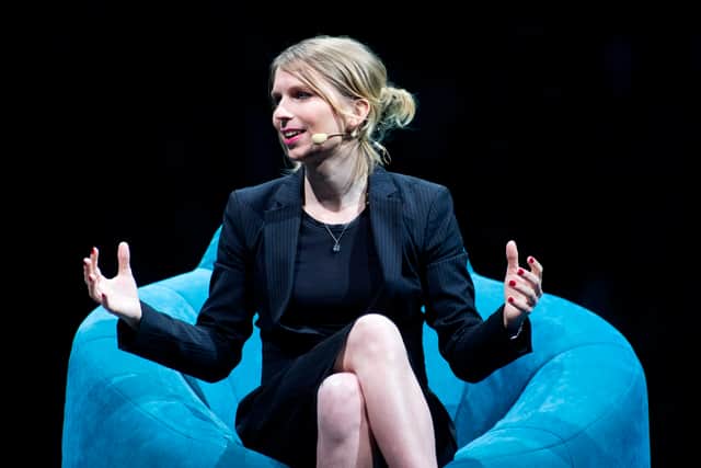 Chelsea Manning speaks during the C2 conference in Montreal, Quebec, 2018 (Pic: AFP via Getty Images)