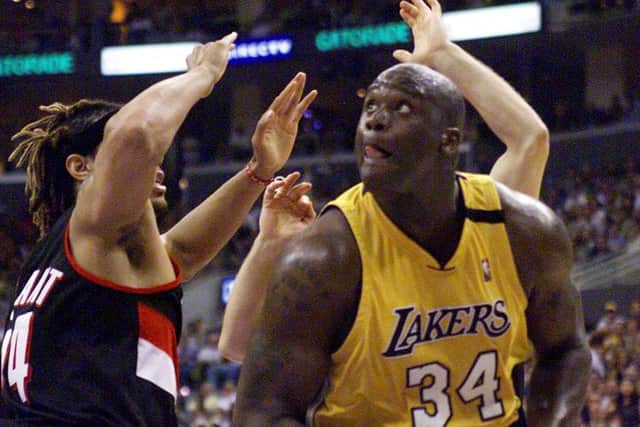 Shaquille O’Neal of the Los Angeles Lakers (Photo: HECTOR MATA/AFP via Getty Images)