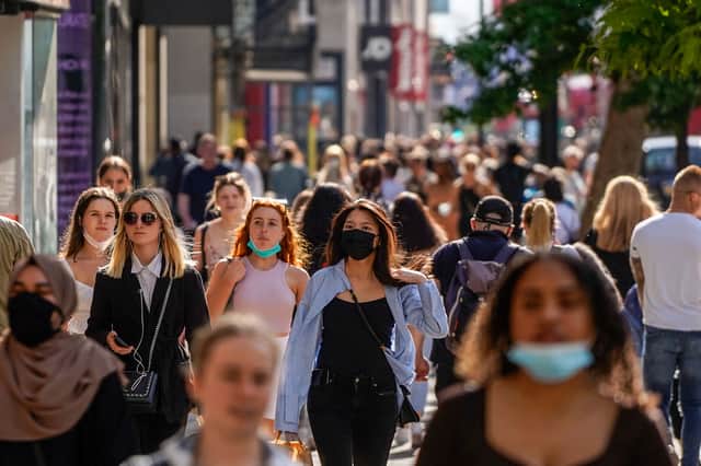 Covid-19 infection levels rising in all four UK nations Masks%20-%20GettyImages-1233320607