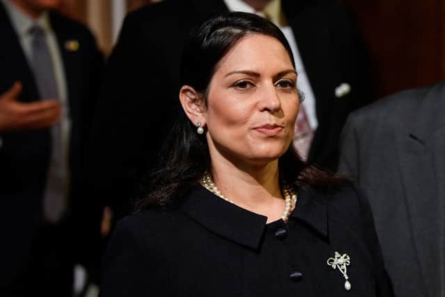British Home Secretary Priti Patel (Photo by Toby Melville - WPA Pool/Getty Images)