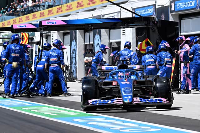 A slow pitt stop and engine failure cost Alonso a podium