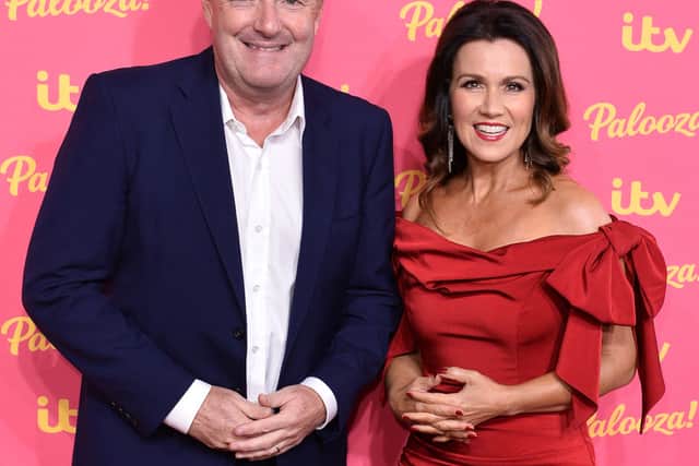 Piers Morgan and Susanna Reid attends the ITV Palooza 2019 at the Royal Festival Hall on November 12, 2019 in London, England. (Photo by Jeff Spicer/Getty Images)