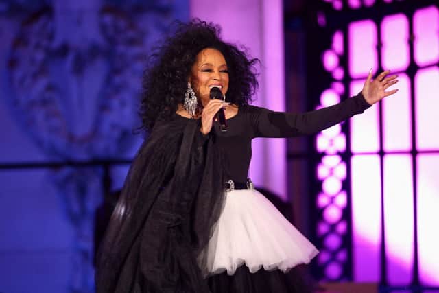 Diana Ross performs during the Platinum Party At The Palace at Buckingham Palace on June 4, 2022 (Pic: Getty Images)