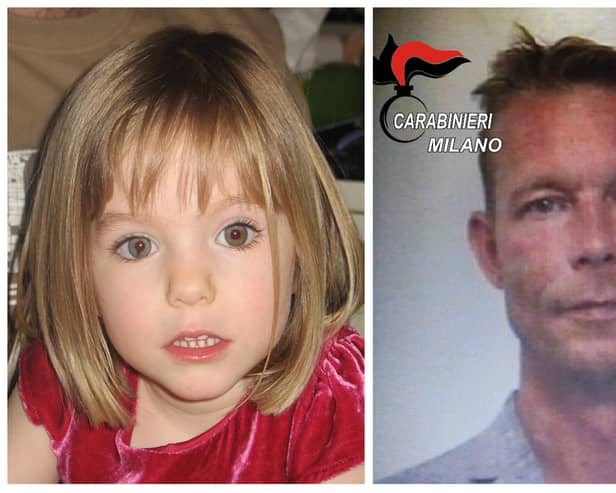  Madeleine McCann (left) went missing in 2007. Christian Brueckner (right) is the prime suspect in the case.