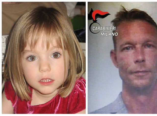  Madeleine McCann (left) went missing in 2007. Christian Brueckner (right) is the prime suspect in the case.