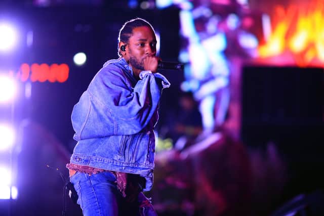 Kendrick Lamar will be making his Glastonbury debut on Sunday 26 June (Pic: Getty Images for Coachella)