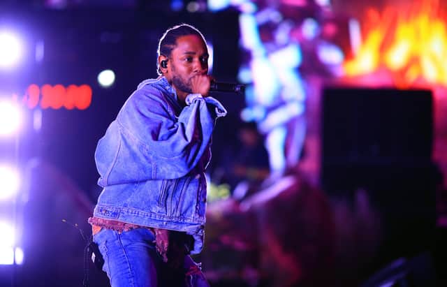 Kendrick Lamar will be making his Glastonbury debut on Sunday 26 June (Pic: Getty Images for Coachella)