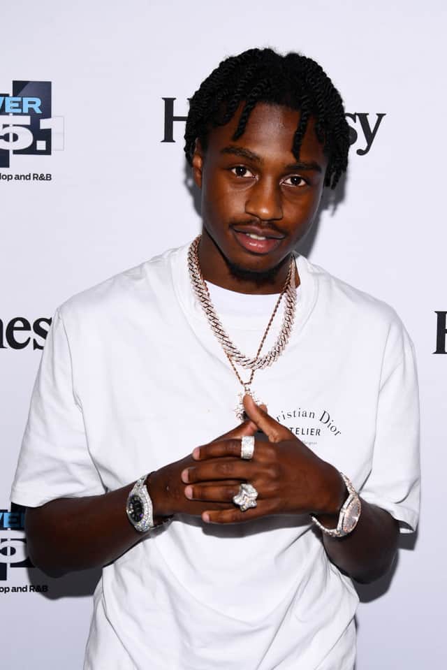 Lil TJay attends Power 105.1’S Powerhouse 2019 presented by AT&T at Prudential Center on October 26, 2019 in Newark, New Jersey. (Photo by Dave Kotinsky/Getty Images for Power 105.1)