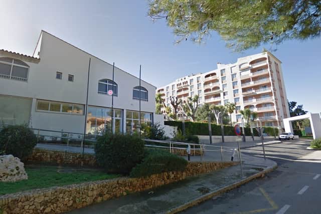 The incident reportedly happened at the four-star HYB Eurocalas Hotel in the east coast resort of Calas de Mallorca (Photo: Google)