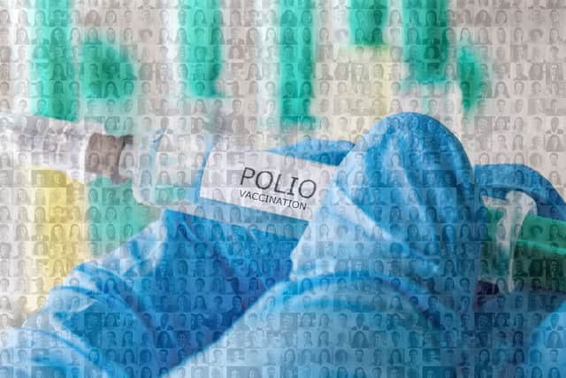 The polio vaccine is part of the NHS routine childhood vaccination schedule