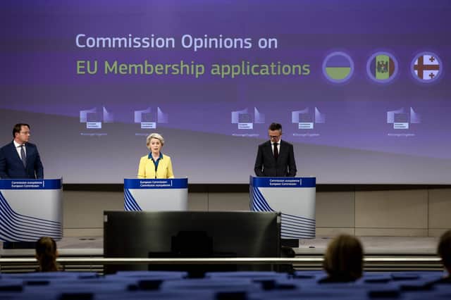 Moldova and Ukraine have been given fast-tracked candidate status to join the EU following a vote of leaders. (Credit: Getty Images)