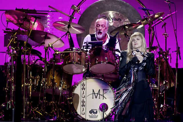 Drummer Mick Fleetwood  and singer Stevie Nicks performing in Amsterdam in 2015 (Pic: AFP via Getty Images)