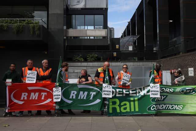 RMT general secretary Mick Lynch has not ruled out the prospect of more strikes in 2022 (Photo by Hollie Adams/Getty Images)
