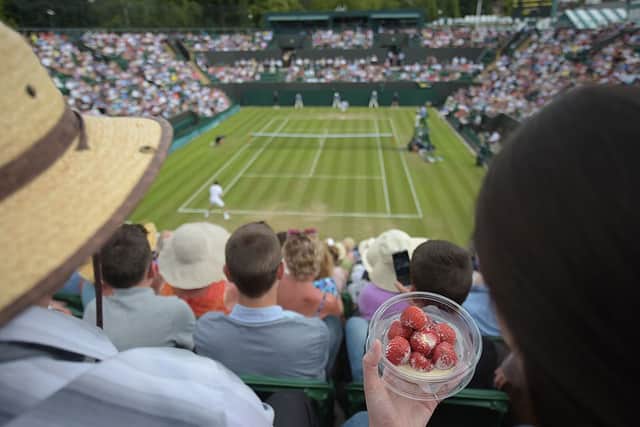 Strawberries and cream are synonymous with Wimbledon (image: AFP/Getty Images)